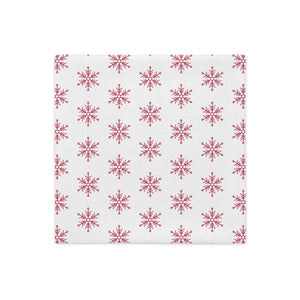 Scandi Collection - Red & White Snowflake Christmas Cushion Cover