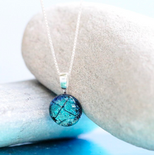 Load image into Gallery viewer, Mere Glass IDA Pendant Necklace - Ice Blue