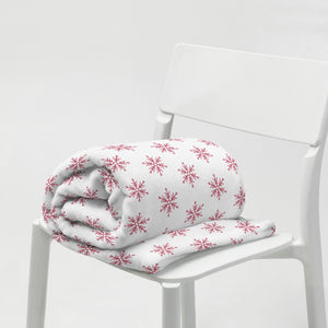 Scandi Collection - Premium Quality Red & White Throw Blanket