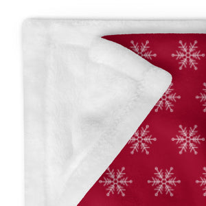 Scandi Collection - Red & White Premium Quality Throw Blanket