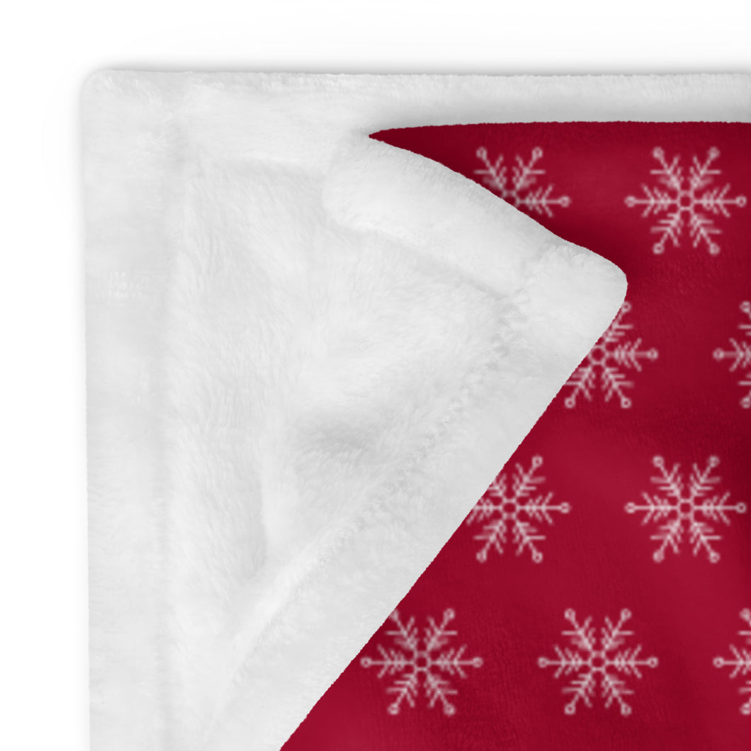 Scandi Collection - Red & White Premium Quality Throw Blanket